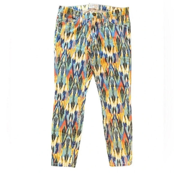 Current/Elliott The Stiletto Skinny Legging Jeans Multi Arrow Print Size 29 - Picture 3 of 10